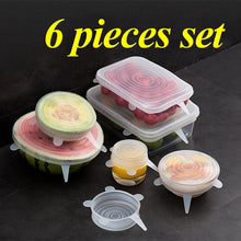 Load image into Gallery viewer, STRETCH &amp; FIT - SILICONE STRETCH LIDS (6-PACK)