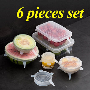 STRETCH & FIT - SILICONE STRETCH LIDS (6-PACK)